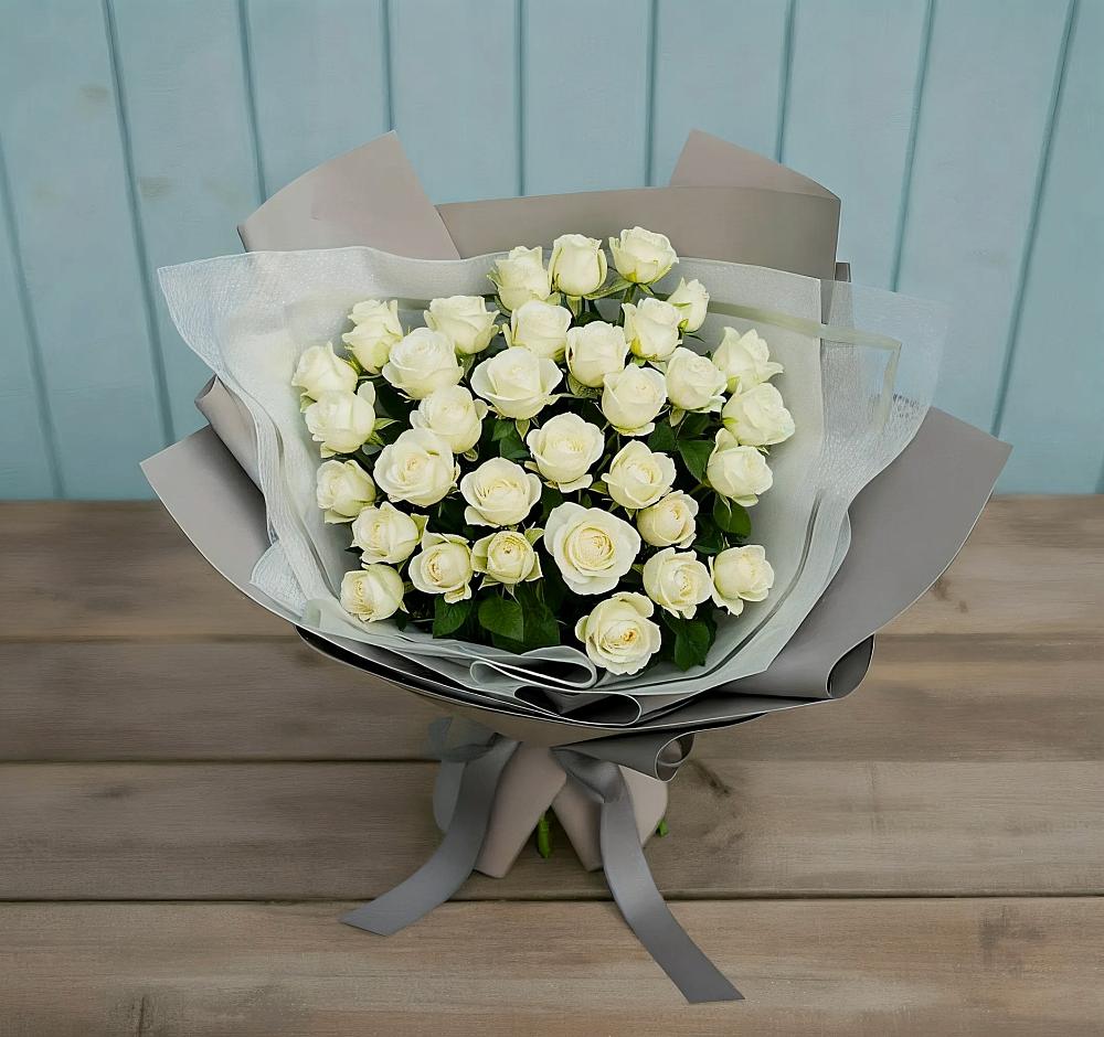 Букет Белоснежная нежность в Атамановке