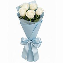 Букет 5 Белых роз Проуд в Атамановке