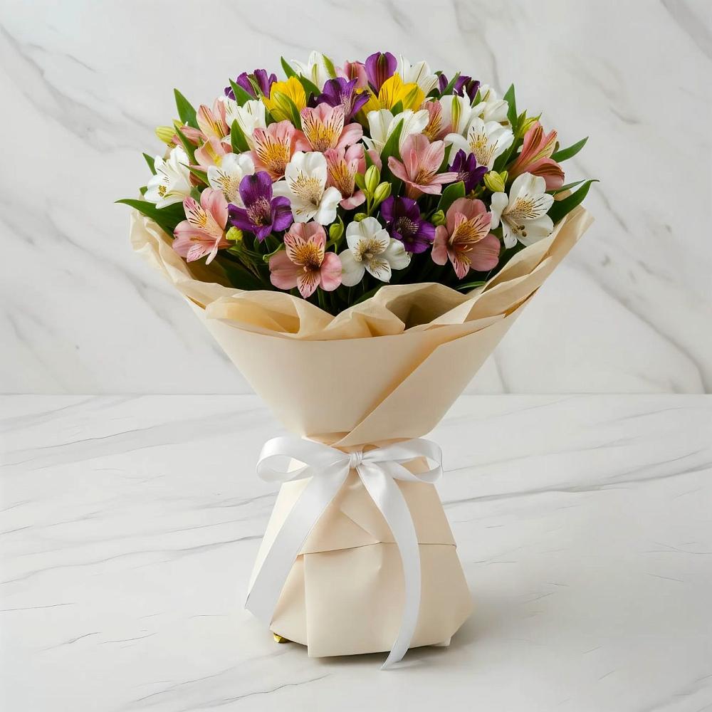 Букет цветов из: Альстромерии в Атамановке