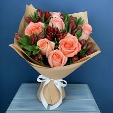 Букет цветов из:  Розы и Альстромерии #REPLACE_PRED# Атамановке