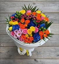 Букет цветов из:  Розы и Хризантемы в Атамановке