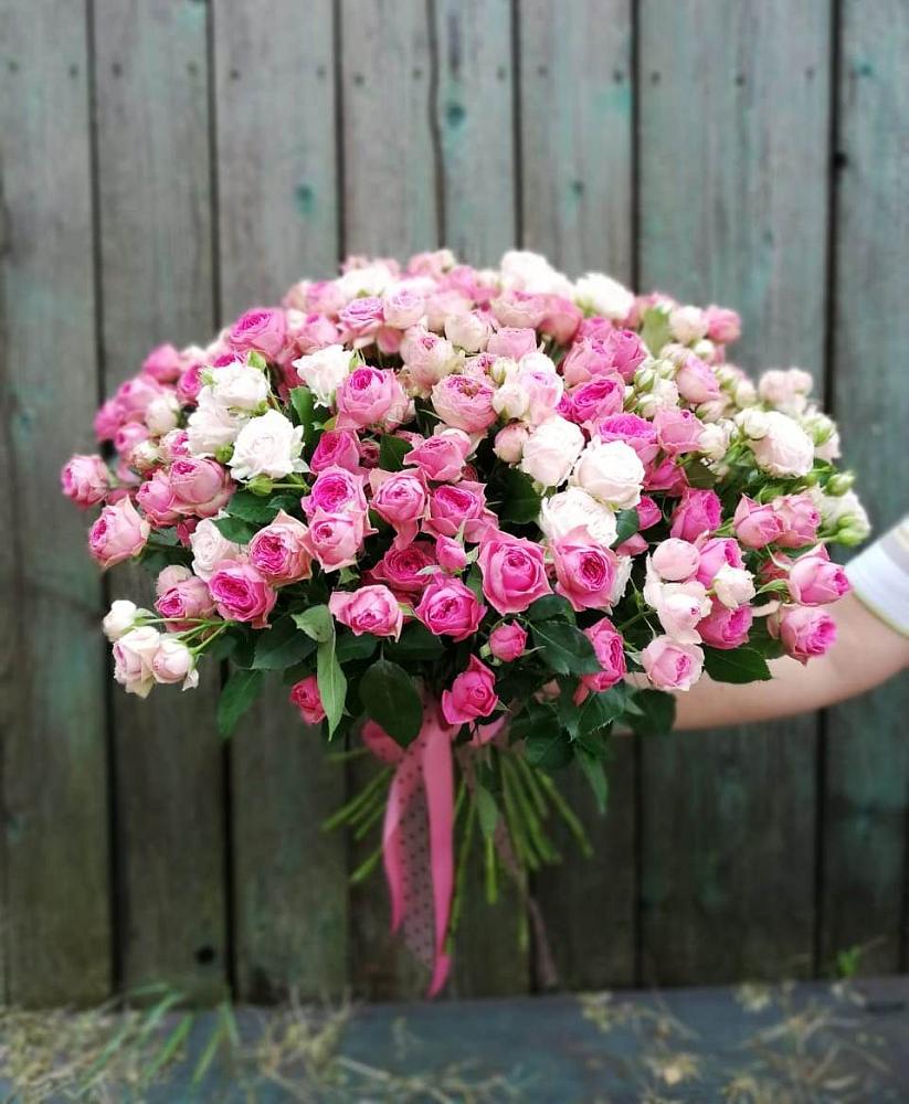 Букет Розовые кустовые розы Натали и Лав Лидия в Атамановке