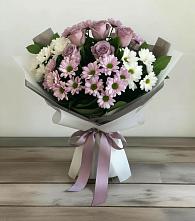 Букет цветов из:  Хризантемы и Розы в Атамановке