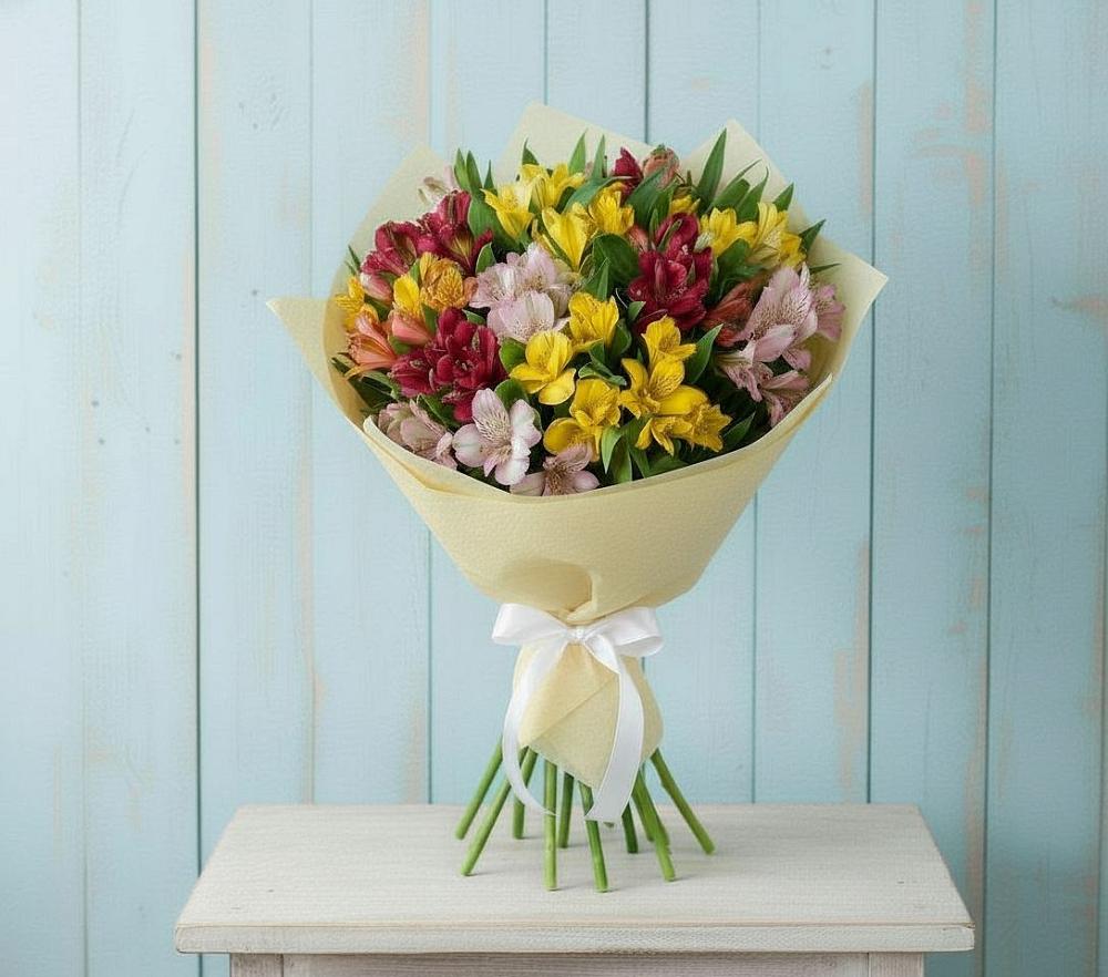 Букет цветов из: Альстромерии в Атамановке