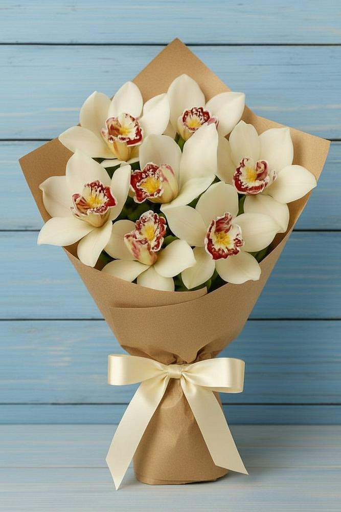 Букет цветов из: Орхидеи и Розы в Атамановке